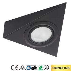 Black Triangle Surface Mounted Cabinet G4 12V 20W Halogen Cabinet Light