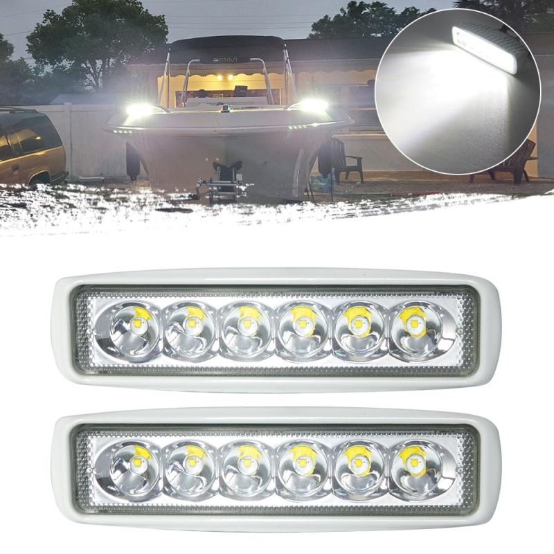 Marine 4000lms Flood Spot Combo LED Driving Boat 12/24 V LED Light Bar LED off Road Lights