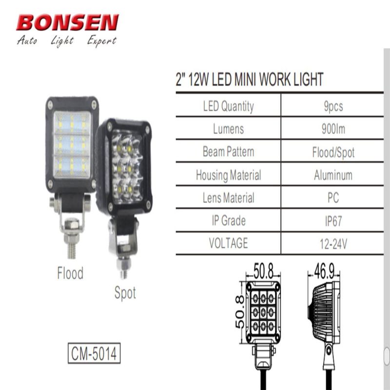 2inch Square Mini LED Work Lights LED Light Pod