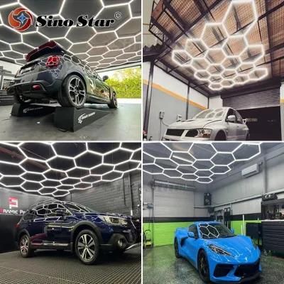 New Design Auto Care Products Car Coating Station Popular in Australia 12 Watt LED Hexagonal Wall Light