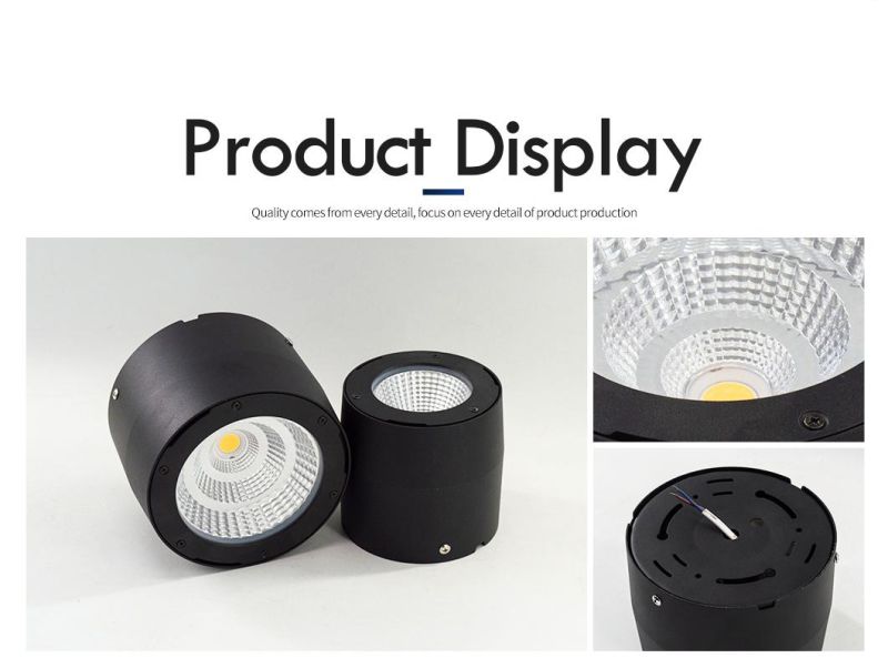 Decorative Cylinder 20W~50W COB LED IP65 Surface Mounted Down Lights