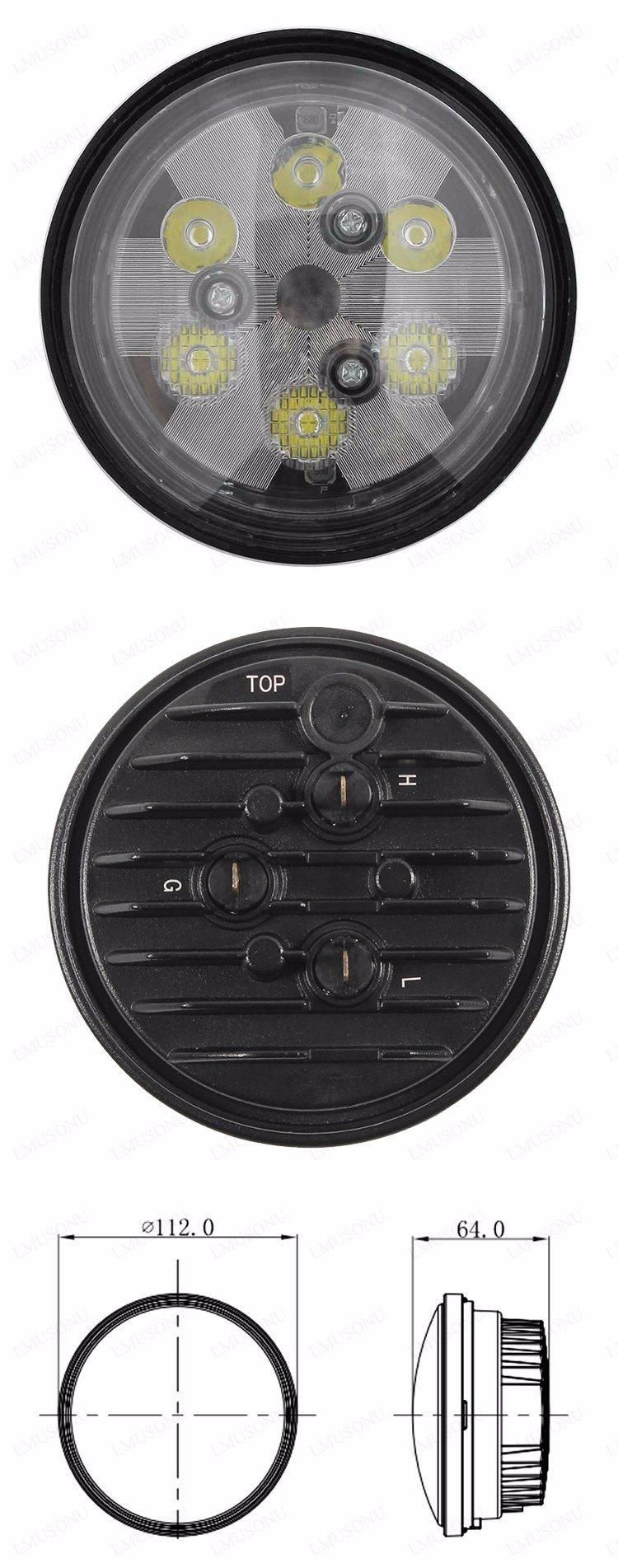 EMC 18W 4inch LED Agricultural Light Tractor Lamp CREE 6PCS*3W