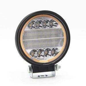 off-Road 4X4 LED Driving Light Bar Spot Beam 12V 24V LED Auto Marine Accessories Round 72W LED Work Light with Angle Eyes
