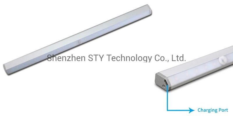 40cm Length 2835 SMD LED Rechargeable PIR Motion Sensor Under Cabinet/Bed/Wardrobe LED Lighting