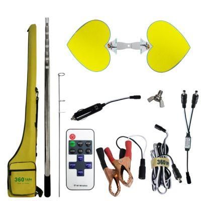 360 Light Multifunctional Telescopic Metal Rod Camp Light with Remote Control DC 12V COB LED Camping Lights