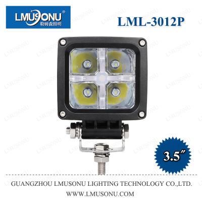 New 3012p Square CREE LED Work Lights 3.5 Inch 12W with DRL Light