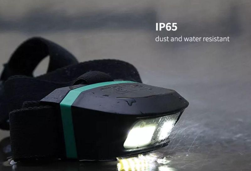 Hidden Rechargeable Skinhead Lamp LED Aluminum Alloy Headlamp for Outdoor Fishing, Cycling and Camping