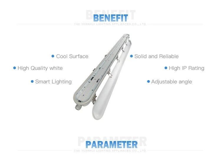 UL ETL High Brightness Train Station 50000h Working Lifetime 1200mm 60W LED Tri-Proof Light