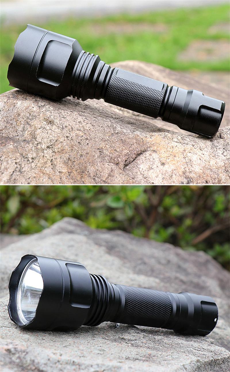 Camping Rechargeable Yunzhe Color Box /OEM 28*45*155mm Outdoor Light Flashlight