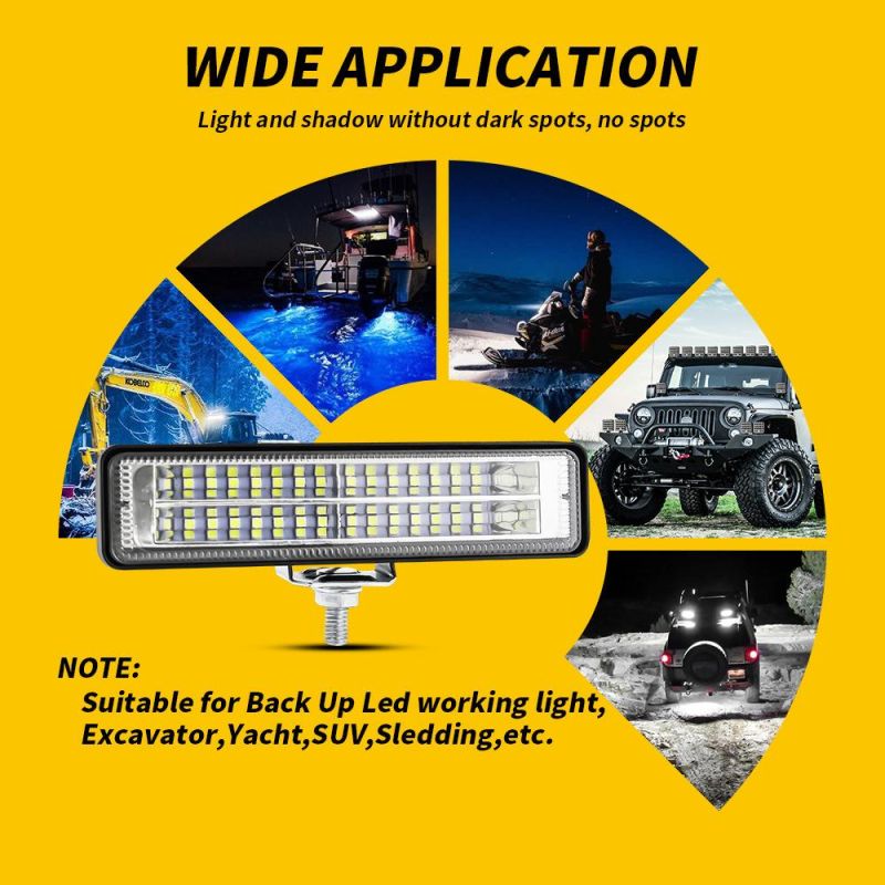Dxz 6inch 28LED Bar Flood Light LED Work Light White Driving Lamp Portable Lamp