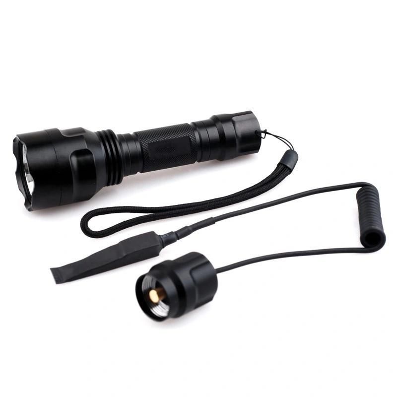 LED Waterproof Rechargeable Aluminum Torch C8 T6 Tactical Flashlight