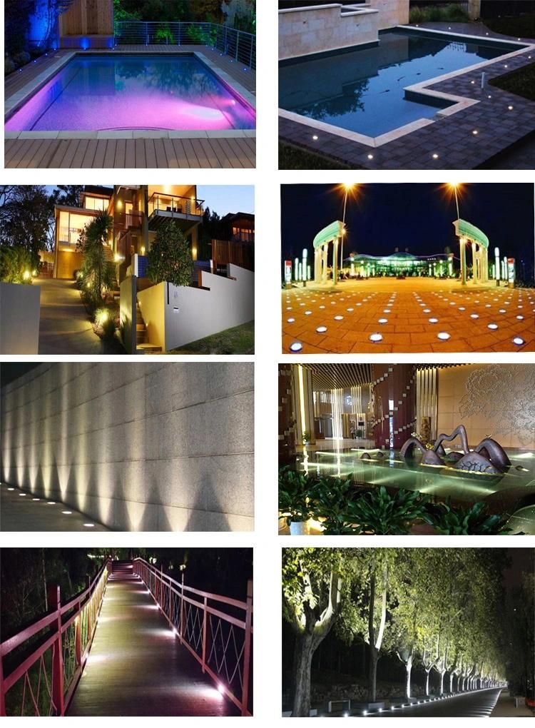 Mini 12V AC DC Color Changing IP68 Underwater LED Pool Lights Swimming Pool Deck Light