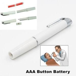 Clip AAA/Button Battery Operated Pocket Nurse Doctor Flashlight Penlight Torch
