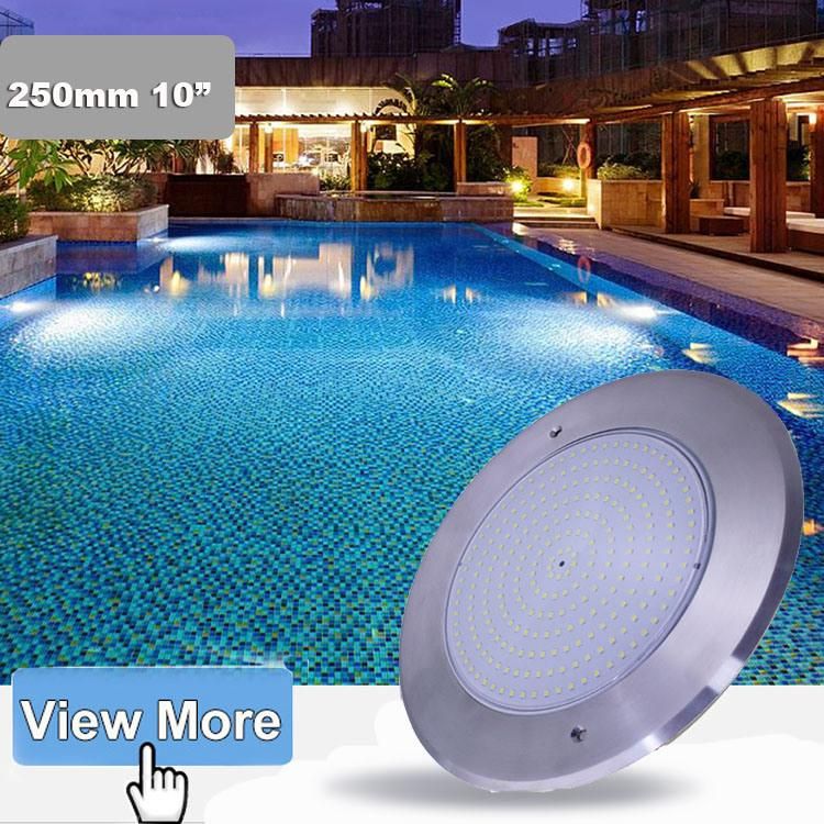 12V AC DC 35W Remote Control Color Changing RGB Wall Mounted IP68 Waterproof Underwater Slim Stainless Steel LED Pool Lights