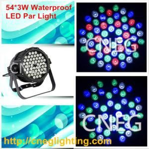IP65 Waterproof 54*3W RGBW LED PAR Stage Lighting
