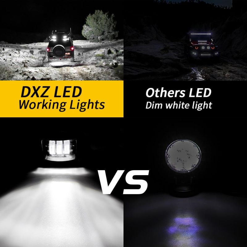 Dxz Motorcycle Light 5inch 30W Spot LED Work Light Car Light Bar Auto Fog Light off Road Work Lamp for Truck 4WD ATV