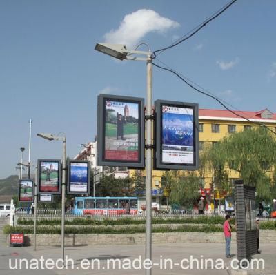 LED Bulb Outdoor Street Lamp Light Pole Pillar Column Advertising Scrolling Promotion Light Box