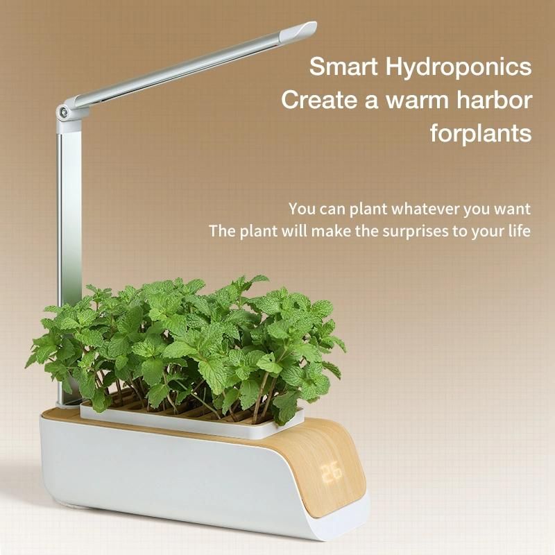 Hydroponics Kitchen Kit Indoor Growing Systems Mini Home Garden with LED Plant Grow Light