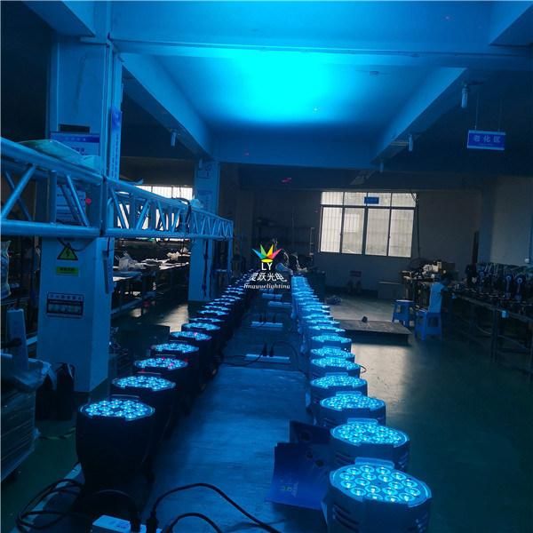 Indoor 18X18W RGBWA+UV DMX Stage Lighting LED PAR Can