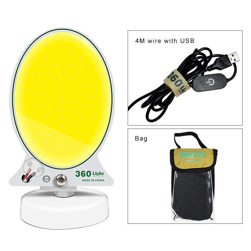 360 Light COB Lamp Board with Remote Control Outdoor Camping Powerful Personal Desk Portable LED Camping Tent