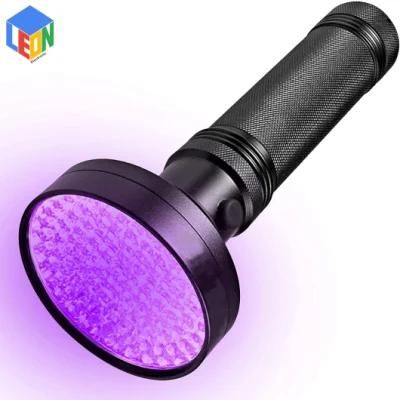100LED UV Flashlight, Money Banknote Detector Hunter Finder Ultra Violet Blacklight Torch Light Lamp