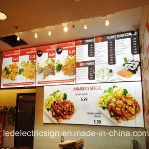Wall Mounted Picture Frame LED Menu Board