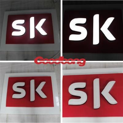Acrylic LED Illuminated Chain Store Front Door Signs Hair Salon Sign Board