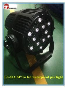 54PCS 3W Waterproof IP65 RGBW Outdoor LED PAR Light