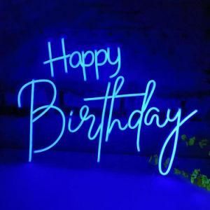 Big Custom LED Neon Light Happy Birthday Neon Sign