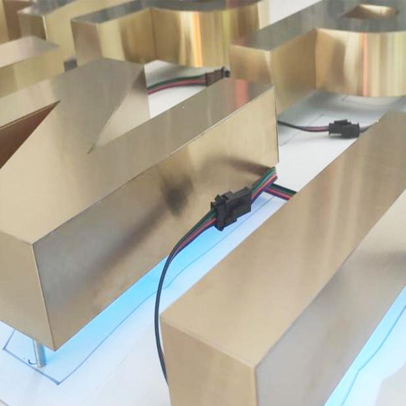 3D Letters Custom Metal LED Signs Alphabet Acrylic Letters LED Sign