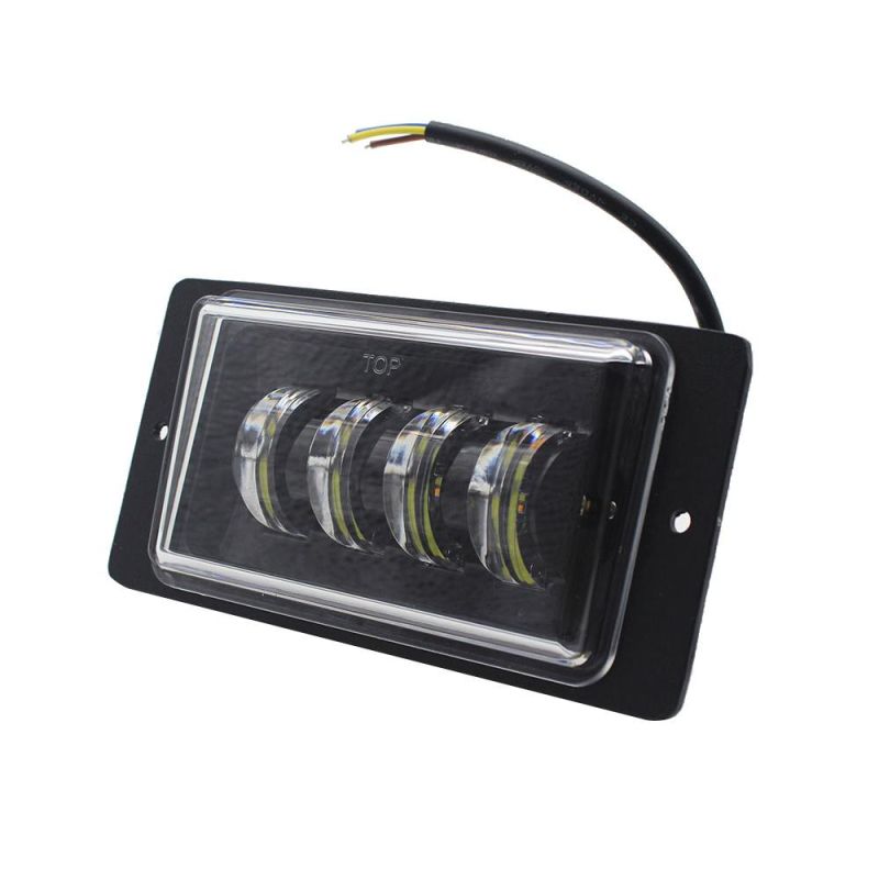 Rectangle LED Headlight Dual Color Truck Light 4X6 Inch Square LED Truck Light