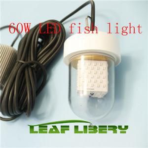 12-24VDC IP68 60W White LED Underwater Fishing Lights Fishing Lure Bait Light