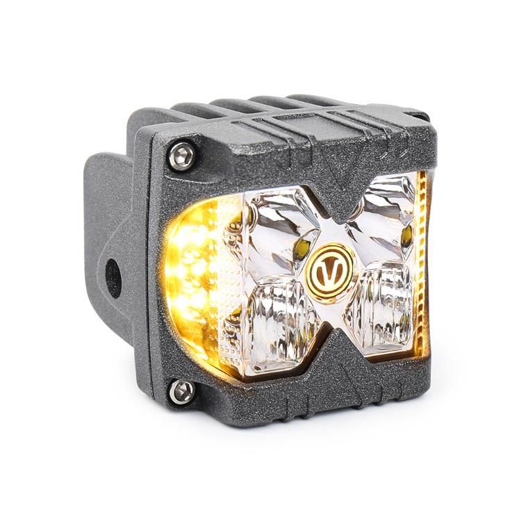 40W LED Work Lights Luces LED White Amber Strobe Car Light for UTV ATV Truck Flashing Waterproof 3" Side Shooter Work Light Pods