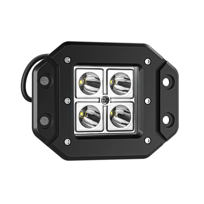 Dxz Offroad Vehicle 4 LED Truck Work Warning Light Fog Light LED Rectangle Square Auto Working Light with Spot Beam for 4X4