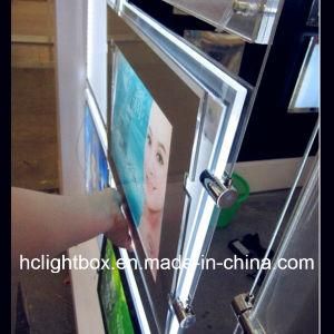 Slim Acrylic Window Light Box Acrylic Display Box Hanging Display LED Display A4