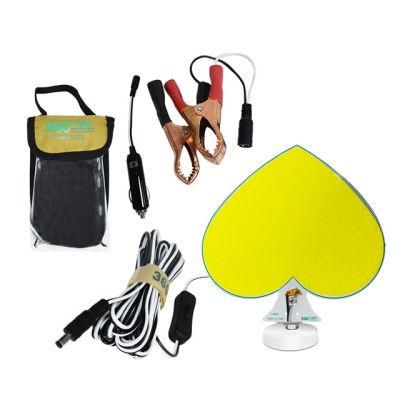 360light LED Outdoors Travel Emergency Lighting Household Rechargeable Repair Cars Lantern Portable Heart Shape Camping Tent Light