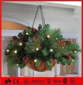 Indoor Artificial Decorative Christmas LED Wreaths Decoration Light