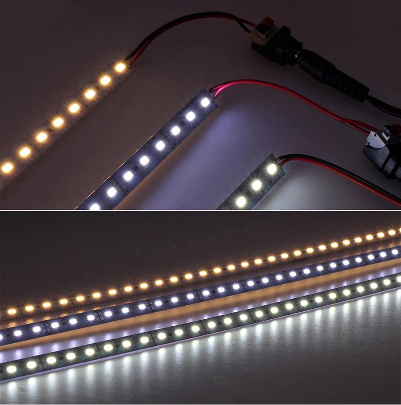 DC12V Super Bright Cold White Warm White 120 LEDs/M SMD 2835 5050 LED Rigid Strip for Cabinet Light