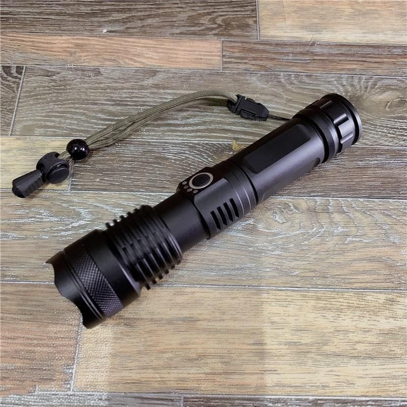 LED P50 Aluminum Alloy Home Camping Hunting Zoom Torch Flashlight