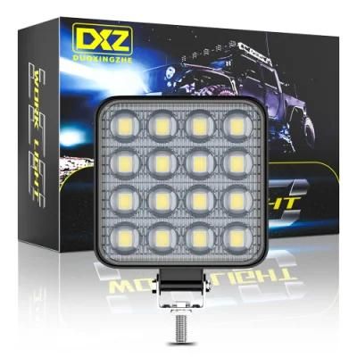 Dxz 16LED 48W Spotlight Work Light Jeeps Light off-Road Driving Fog Light with Mounting Bracket