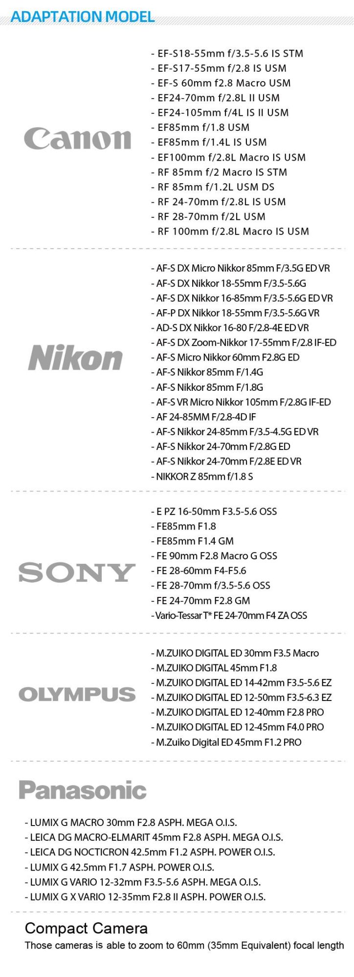 60mm M67 0.32X Ultra-Wide View Angle Conversion Underwater Lens for Underwater Cannon Camera