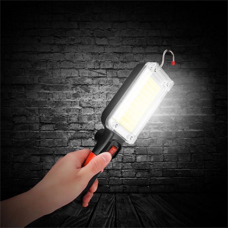 Hook Loop Magnet COB USB Rechargeable 7000 Lumen Handle Flashlight LED Work Light