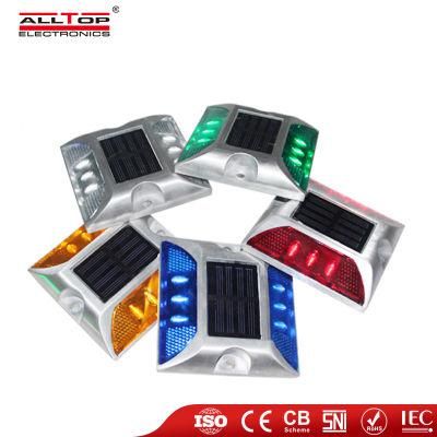 Alltop Outdoor Waterproof Light Aluminum Alloy Street, Pathway, Landscape Road Studs LED Solar Reflector