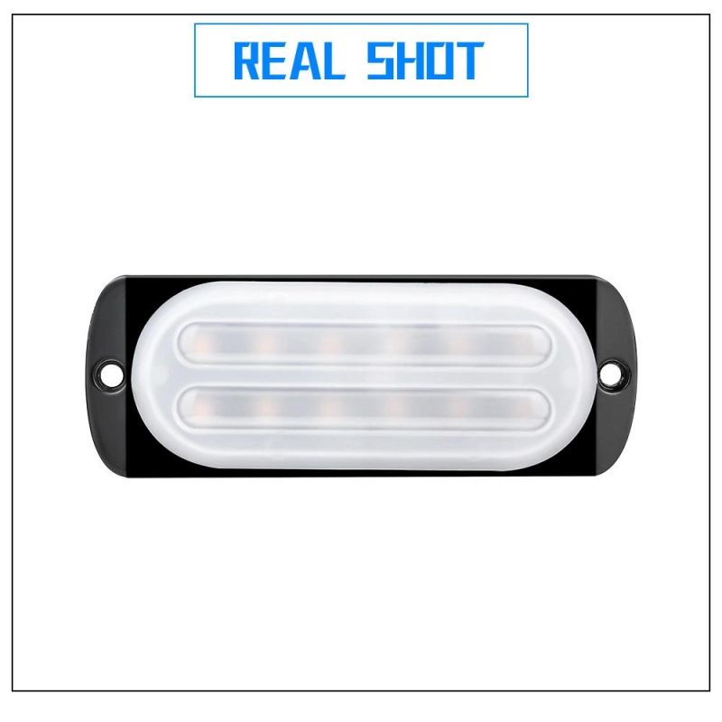 Dxz Strobe 12LED 36W Single Row Side Warning Light Truck Car DC 12V 24V White Amber Blue Red Flash