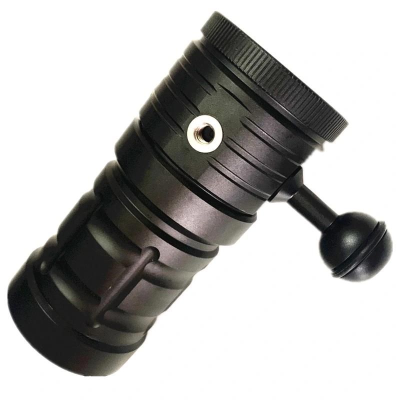Built-in Battery Underwater Photography Fill Light Waterproof Video Torch COB Diving Flashlight