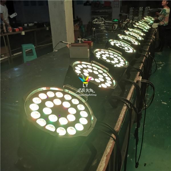 China Stage Disco 24X10W RGBW 4in1 LED PAR Can DJ Lighting
