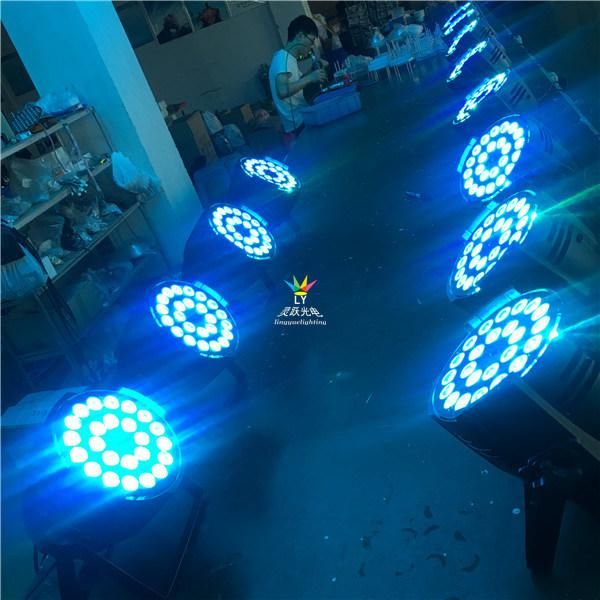 Factory Professional 24PCS Rgbwuv 6in1 LED PAR Can Stage Light