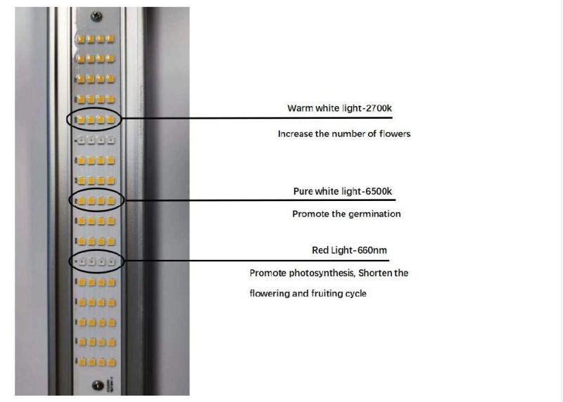 Full Spectrum 800W Samsung Foldable LED Grow Light Bar