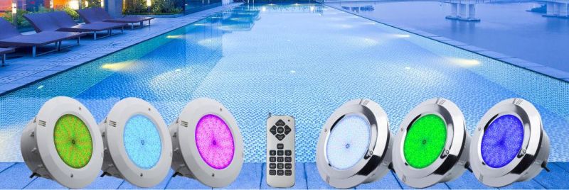 42watt Color Changing IP68 Waterproof Resin Filled Flat PAR56 Pool Underwater Lighting LED with 304ss Nice