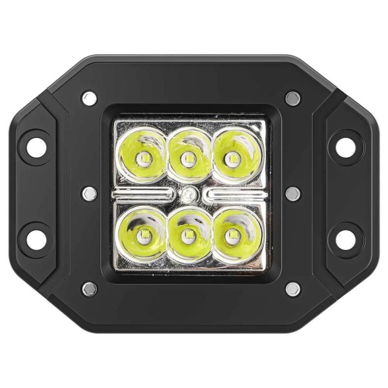 Dxz Ultra Bright 6LED 9-80V Light Bar Work Light Fog Lamp for Driving Offroad Boat Car Truck 4X4 SUV Jeep LED Rectangle Square Lamp Spotlight